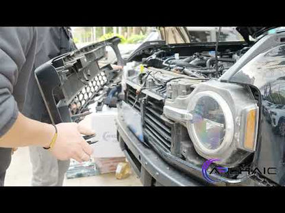 Archaic 4Lens Headlights Ford Bronco 2021-2026, DRL/Projector Lens Custom Light
