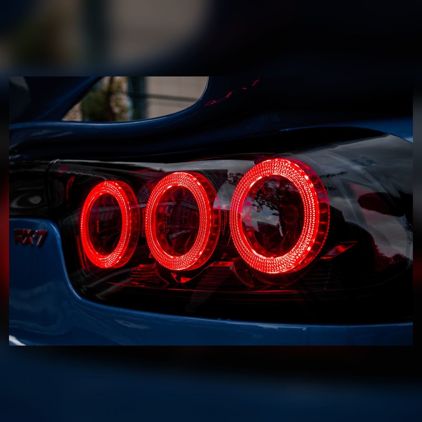 Mazda RX-7 FD3S LED Tail Lights with Dual & Triple Halo Modes